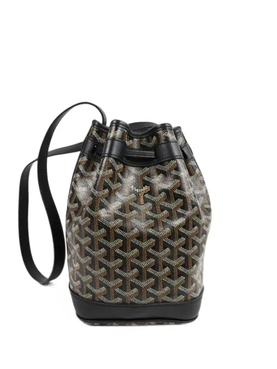 Pre-owned Goyard Petit Flot Bucket Bucket Bag In Black
