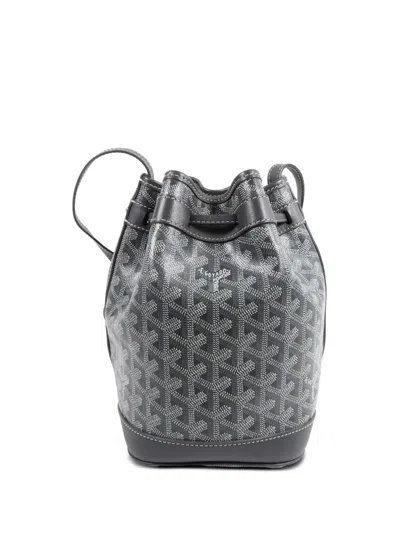 Pre-owned Goyard Petit Flot Pm Bucket Bag In Grey