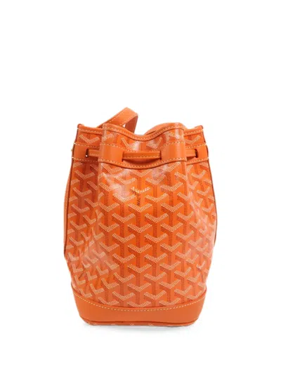Pre-owned Goyard Petit Flot Shoulder Bag In Orange