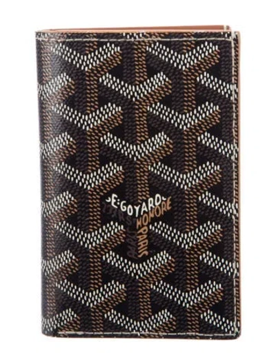 Pre-owned Goyard Pierre Ine Card Holder In Brown