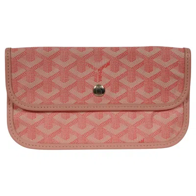 Pre-owned Goyard Pink Wallet Pouch Phone Case Travel Holder Sac File Card Snap Button