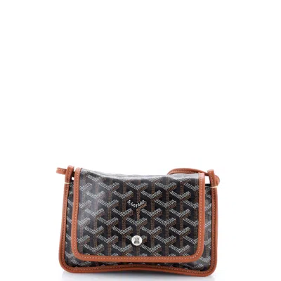 Goyard Plumet Clutch Wallet Coated Canvas In Black