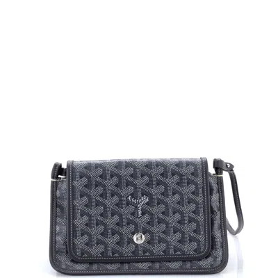 Goyard Plumet Clutch Wallet Coated Canvas In Black