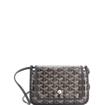 Goyard Plumet Clutch Wallet Coated Canvas In Black