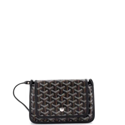 Goyard Plumet Clutch Wallet Coated Canvas In Black