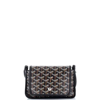 Goyard Plumet Clutch Wallet Coated Canvas In Black