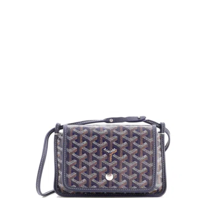 Goyard Plumet Clutch Wallet Coated Canvas In Gray