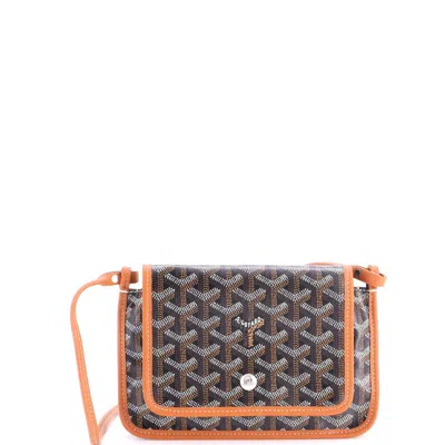 Goyard Plumet Clutch Wallet Coated Canvas In Brown