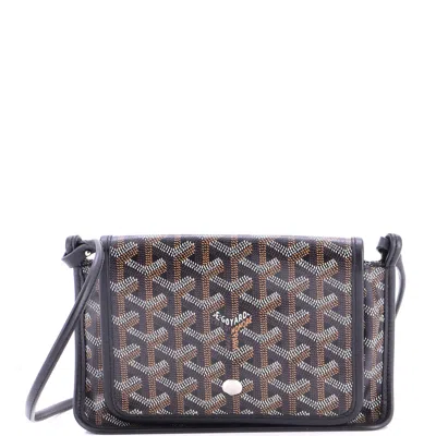 Goyard Plumet Clutch Wallet Coated Canvas In Brown