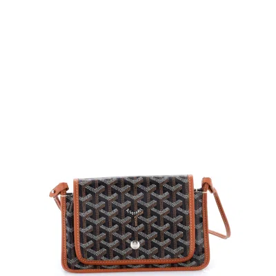 Goyard Plumet Clutch Wallet Coated Canvas In Brown