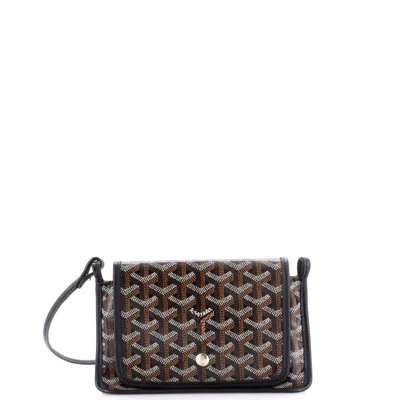 Goyard Plumet Clutch Wallet Coated Canvas In Brown