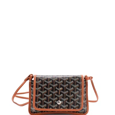 Goyard Plumet Clutch Wallet Coated Canvas In Brown