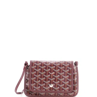 Goyard Plumet Clutch Wallet Coated Canvas In Red