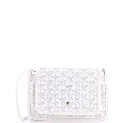Goyard Plumet Clutch Wallet Coated Canvas In White