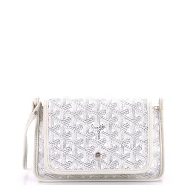 Goyard Plumet Clutch Wallet Coated Canvas In White