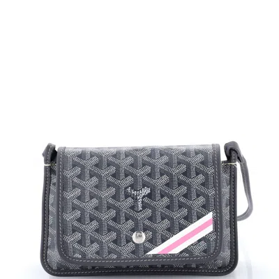 Goyard Plumet Clutch Wallet Printed Coated Canvas In Grey
