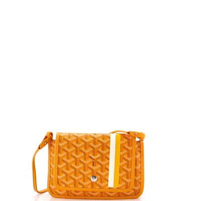 Goyard Plumet Clutch Wallet Printed Coated Canvas In Yellow