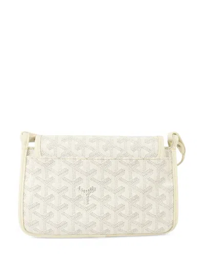 Pre-owned Goyard Plumet Ine Shoulder Bag In White