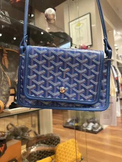 Pre-owned Goyard Plumet Shoulder Bag Blue