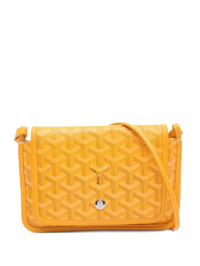 Pre-owned Goyard Plumet Shoulder Bag In Yellow