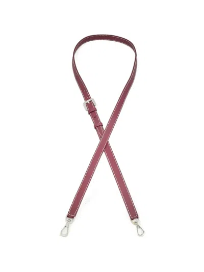 Pre-owned Goyard Pm Adjustable Leather Shoulder Strap In Red