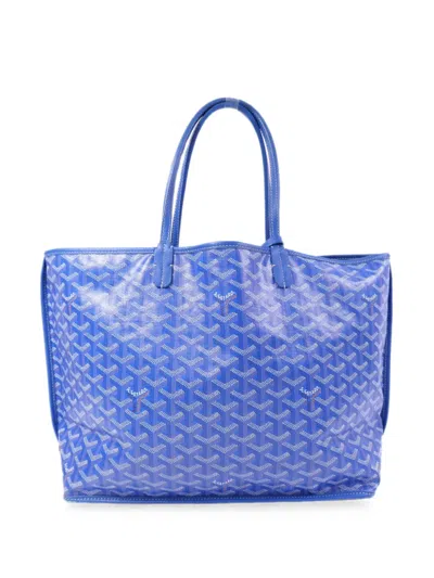 Pre-owned Goyard Pm Anjou Ine Tote Bag In Blue