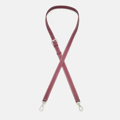 Pre-owned Goyard Pm Bag Shoulder Strap Burgundy Leather