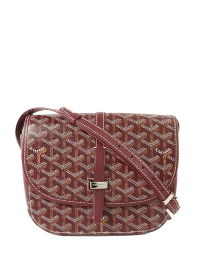 Pre-owned Goyard Pm Belvedere Shoulder Bag In Red