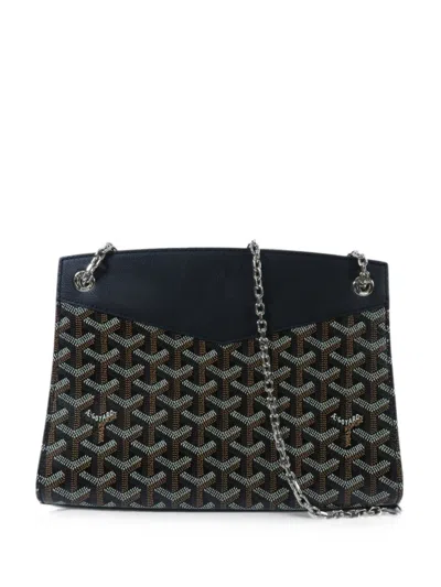 Pre-owned Goyard Pm Rouette Structure Shoulder Bag In Black