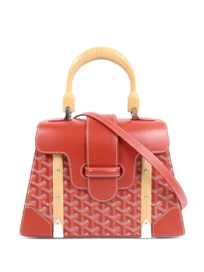 Pre-owned Goyard Pm Saigon Tote Bag In Red