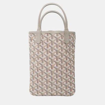 Pre-owned Goyard Poitiers Claire-voie Grey Pink Bag