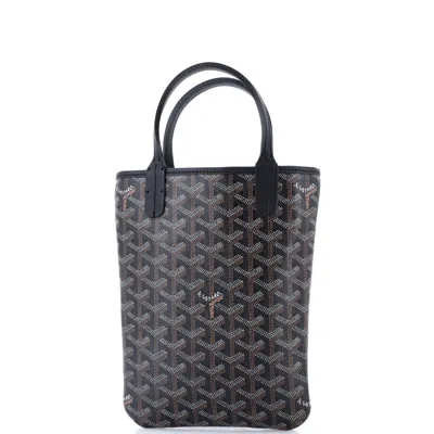 Goyard Poitiers Tote Coated Canvas Mini In Black