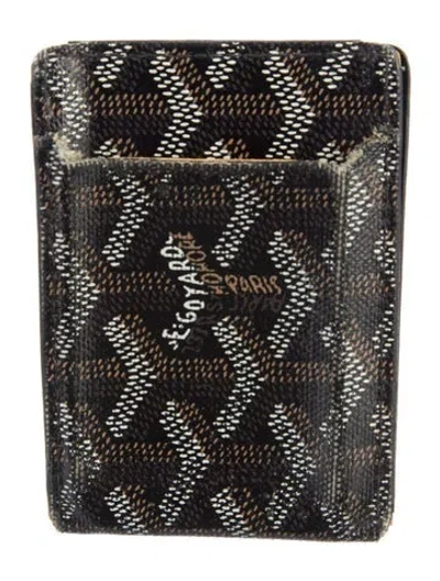 Pre-owned Goyard Printed Card Holder In Brown