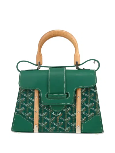Pre-owned Goyard Printed Geometric Top Handle Bag
