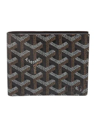 Pre-owned Goyard Printed Wallet In Black