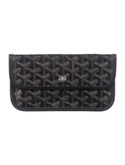 Pre-owned Goyard Printed Wallet In Black