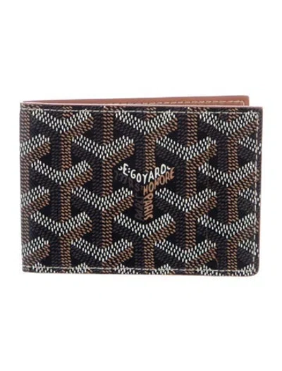 Pre-owned Goyard Printed Wallet W/ Tags In Black