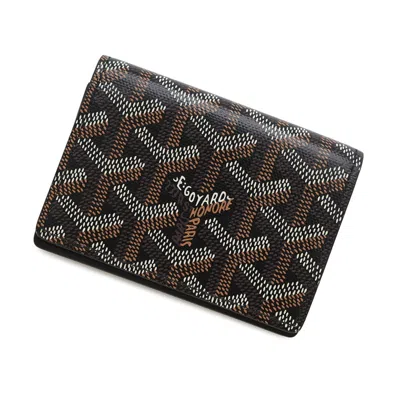 Pre-owned Goyard Pvc Business Card Case () In Black