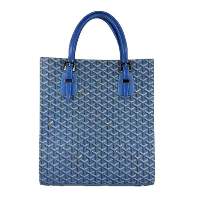 Pre-owned Goyard Pvc Handbag () In Blue