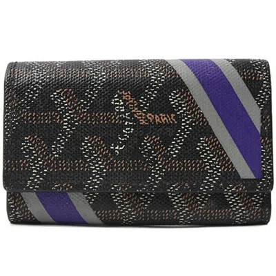 Pre-owned Goyard Pvc Keycase () In Black