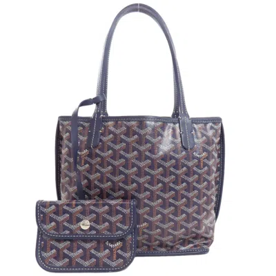 Pre-owned Goyard Pvc Leather Handbag () In Blue