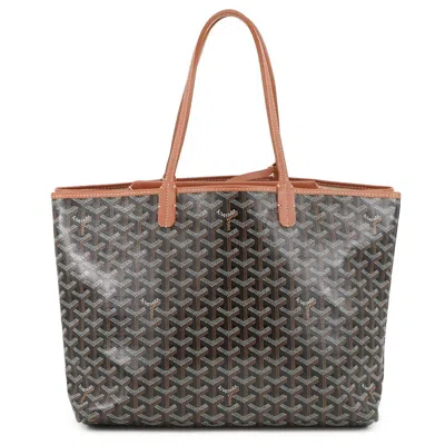 Pre-owned Goyard Pvc Leather Pouch Tote Bag () In Black