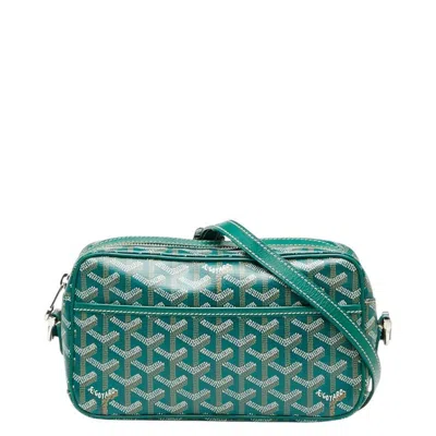 Pre-owned Goyard Pvc Leather Shoulder Bag () In Green