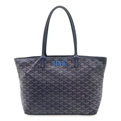 Pre-owned Goyard Pvc Leather Shoulder Bag Tote Bag () In Blue