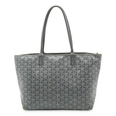 Pre-owned Goyard Pvc Leather Shoulder Bag Tote Bag () In Gray