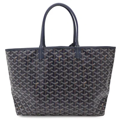 Pre-owned Goyard Pvc Leather Tote Bag () In Blue