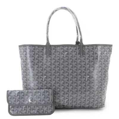 Pre-owned Goyard Pvc Leather Tote Bag () In Gray