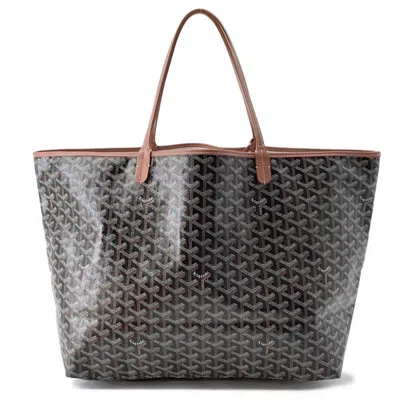 Pre-owned Goyard Pvc Leather Tote Bag () In Black