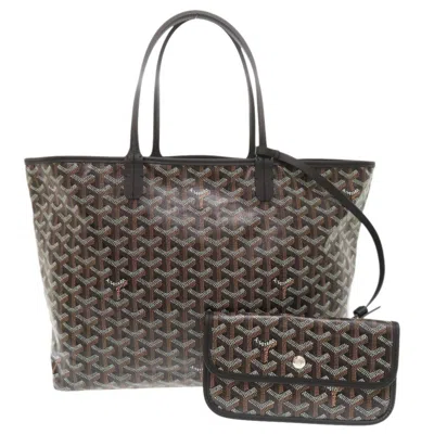Pre-owned Goyard Pvc Leather Tote Bag () In Black