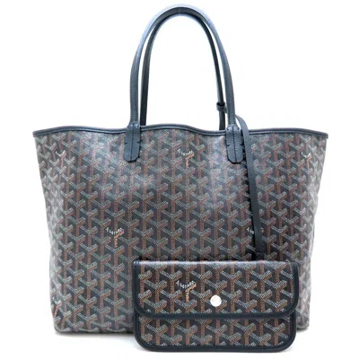 Pre-owned Goyard Pvc Leather Tote Bag () In Black